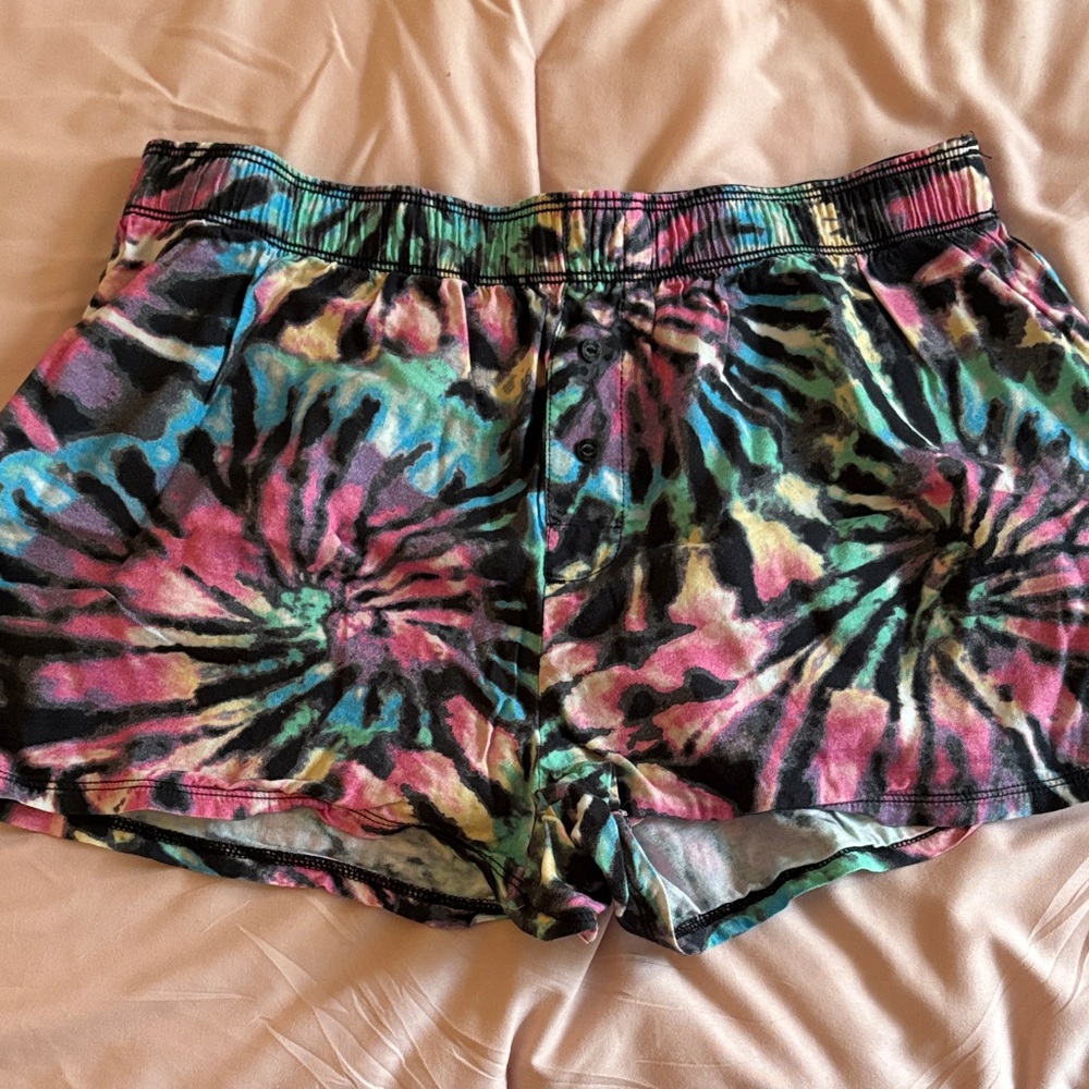 PINK Victoria's Secret Multicolor Tie-Dye Athletic/ Nighttime Shorts